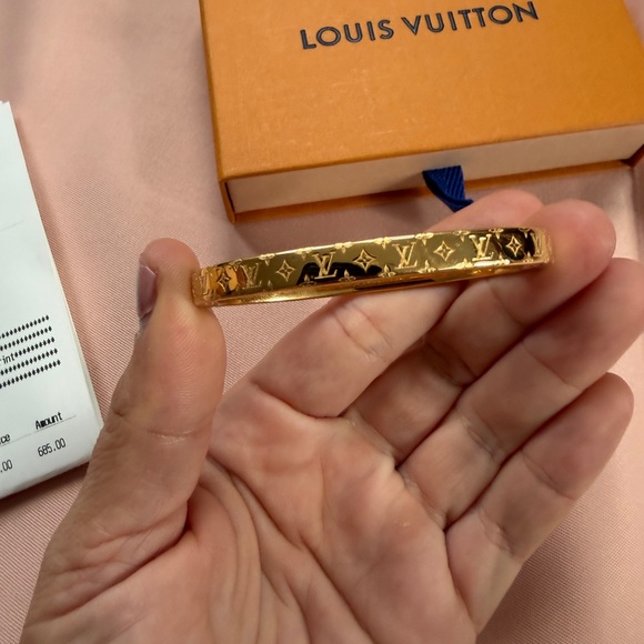 Louis Vuitton Gold-Tone Bracelet - Picture 1 of 3